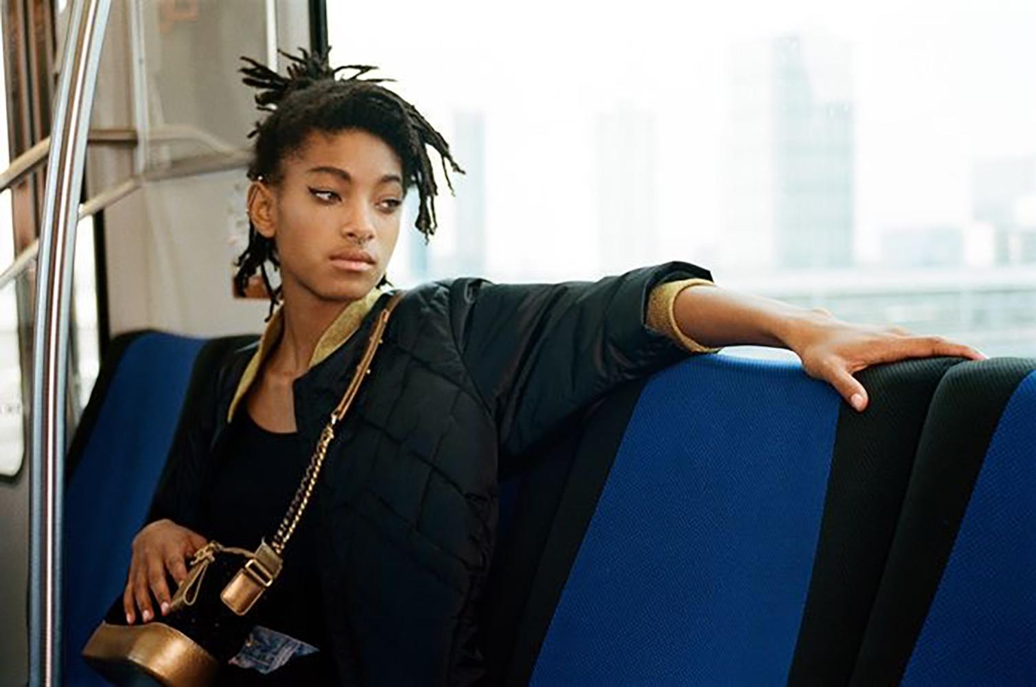 Women's or Men's Chanel Willow Smith Style Ad Campaign Bomber Jacket