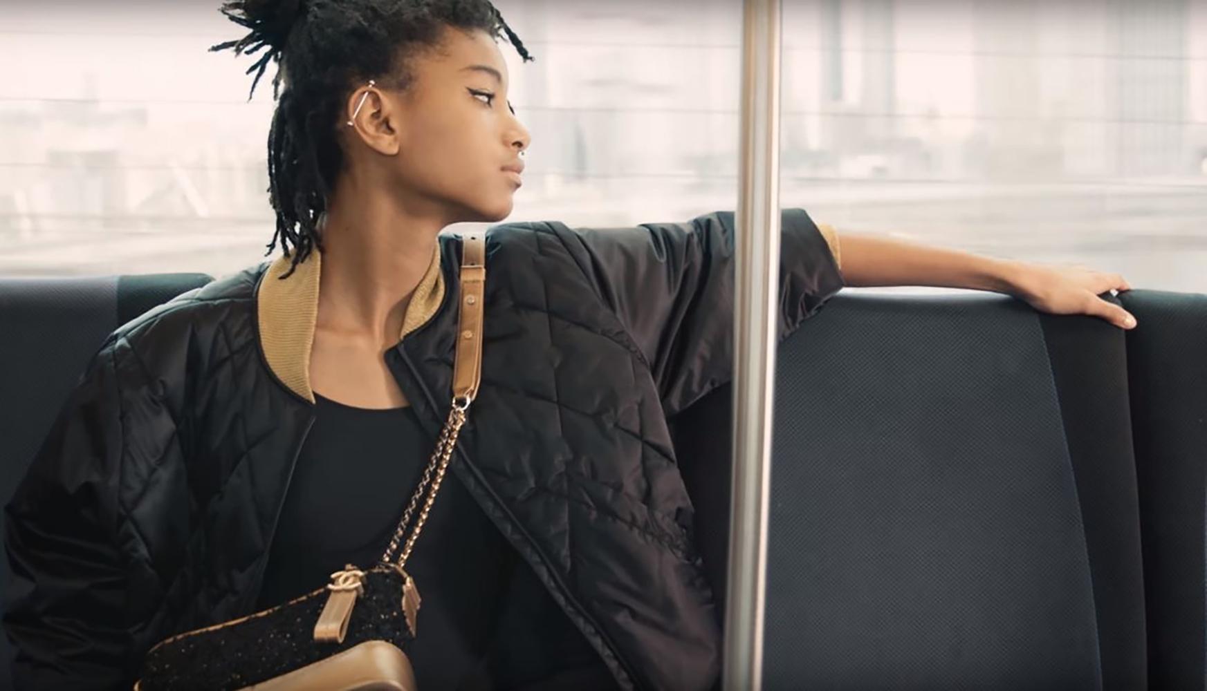 Chanel Willow Smith Style Ad Campaign Bomber Jacket 2