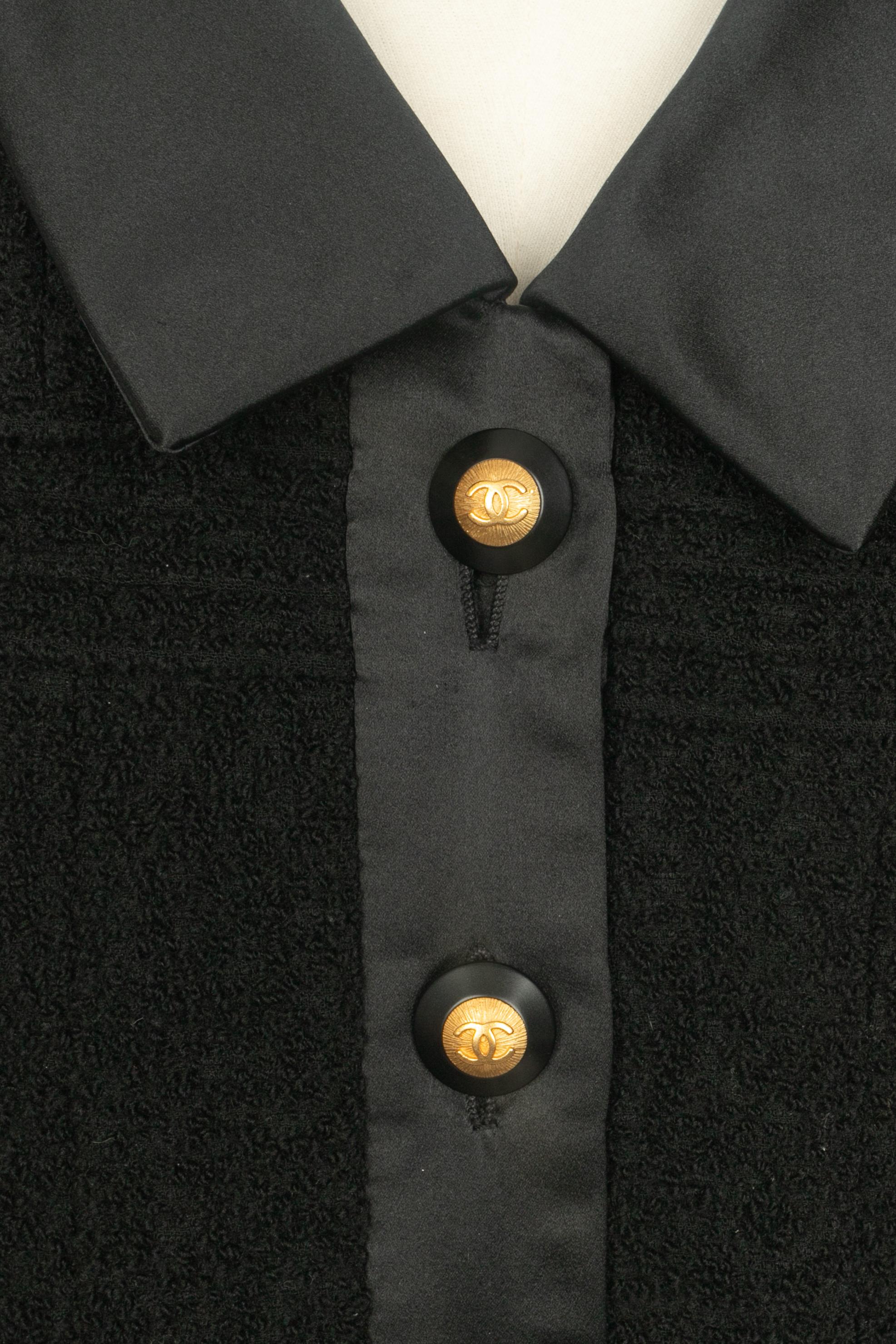 Nero Giacca Chanel Inverno 1993 in vendita