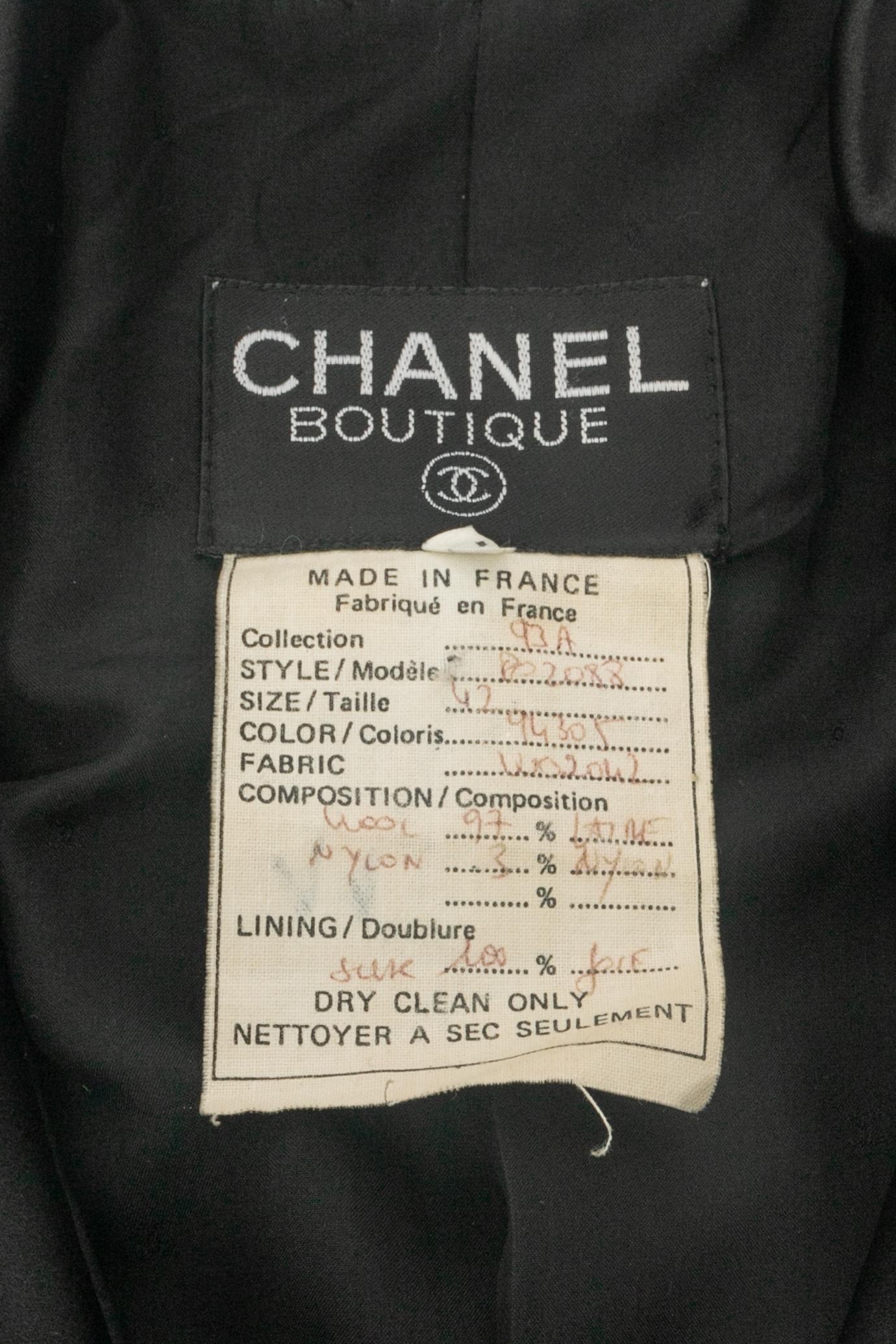 Giacca Chanel Inverno 1993 in vendita 4