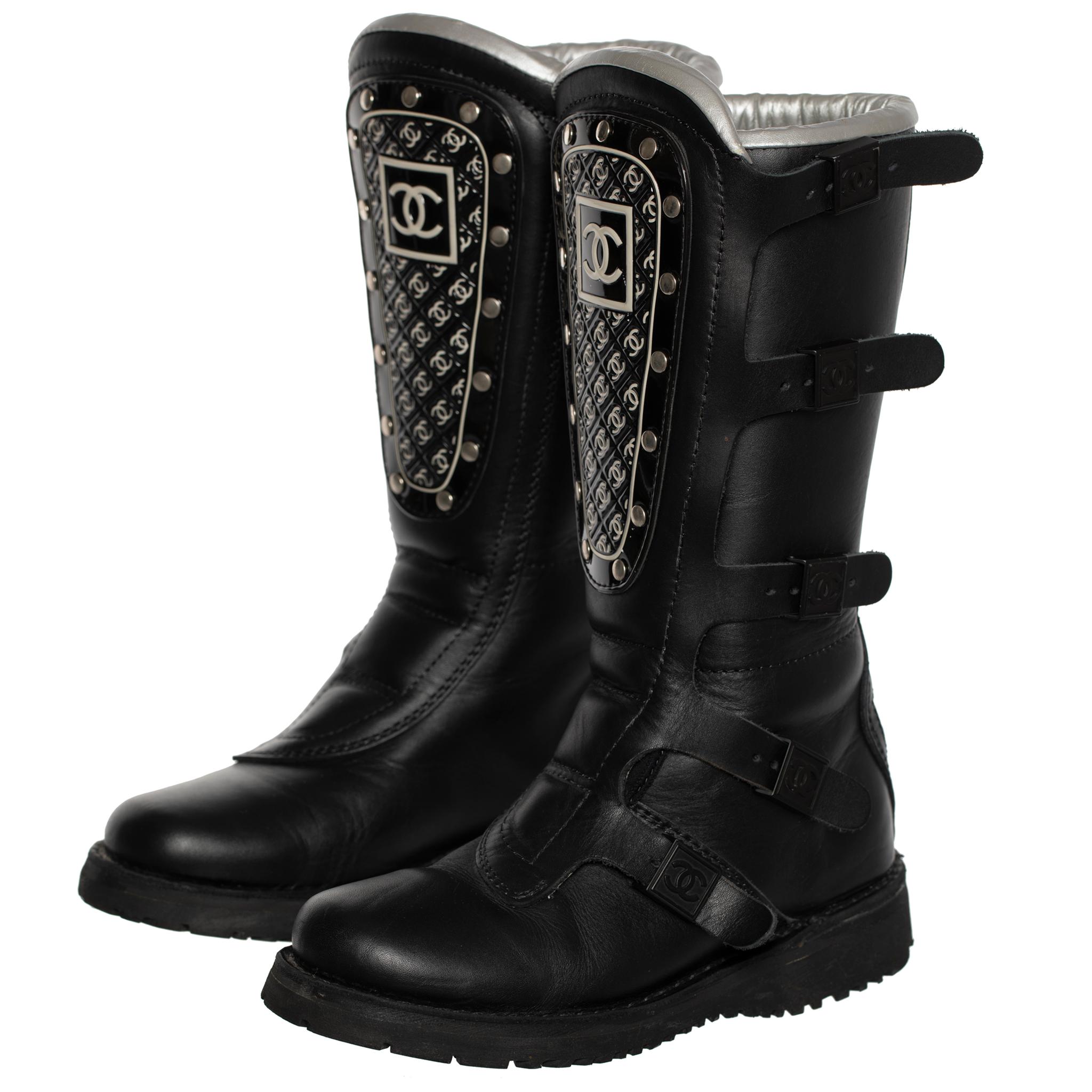 Chanel Winter Ski Boot Black 39 FR 5