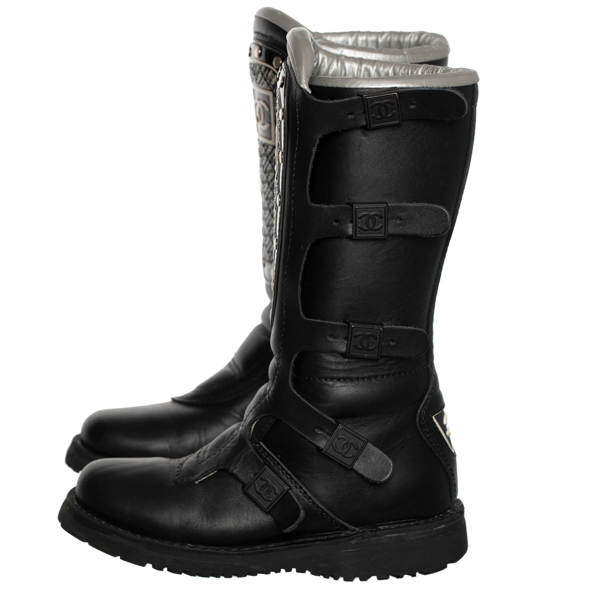 Chanel Winter Ski Boot Black 39 FR 4
