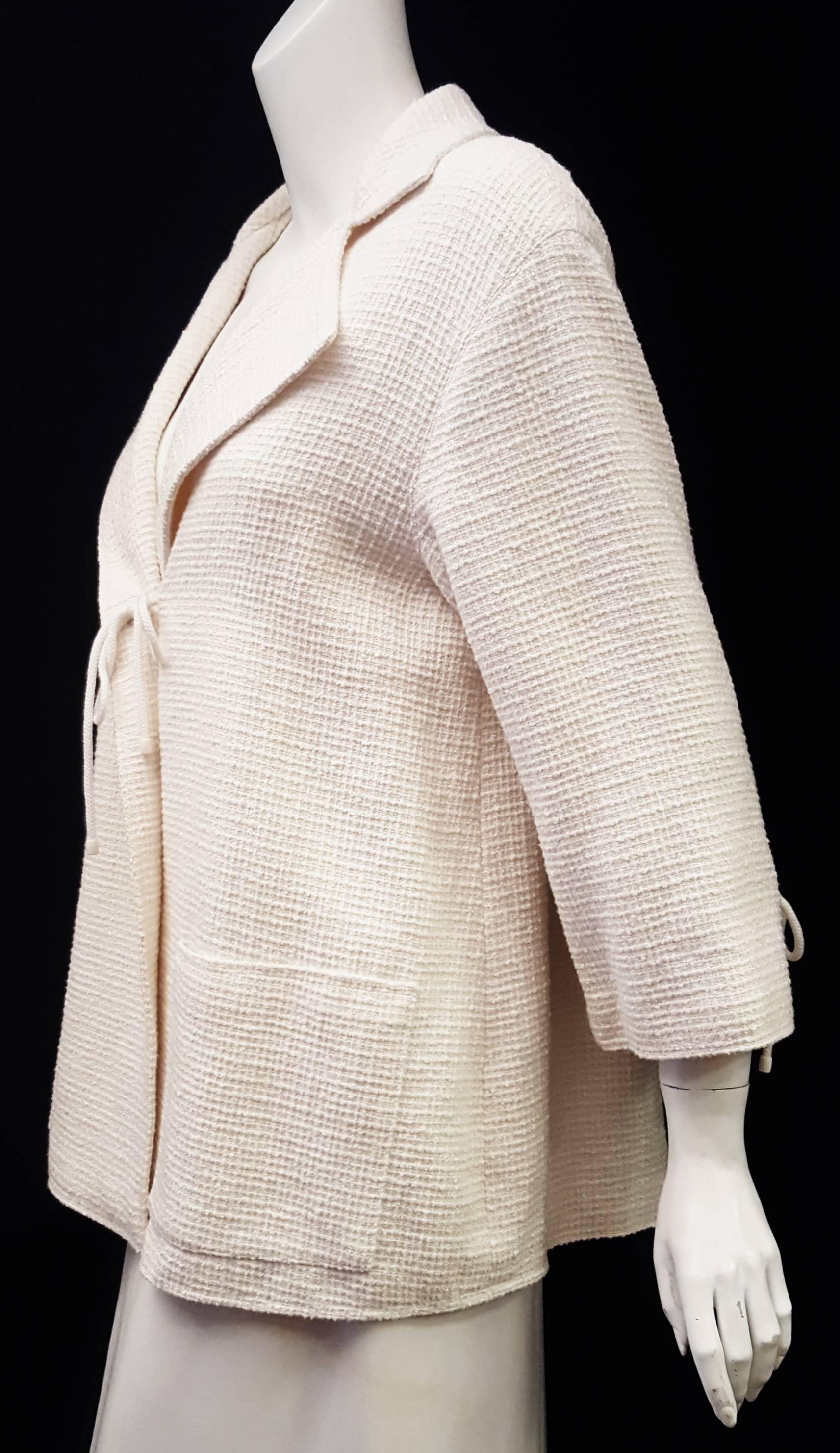 Chanel Winter White 07 Cruise Collection Tweed Jacket 1