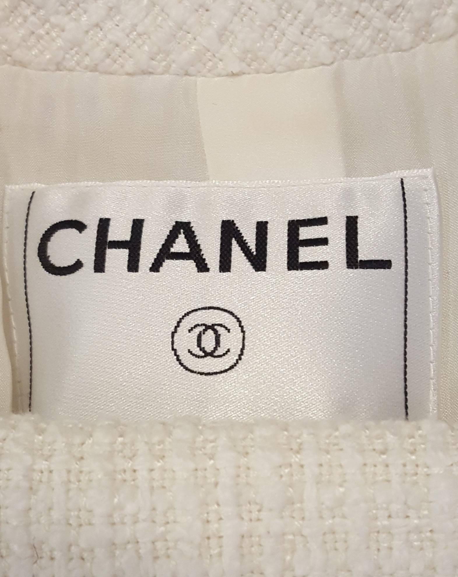 Chanel Winter White 07 Cruise Collection Tweed Jacket 2