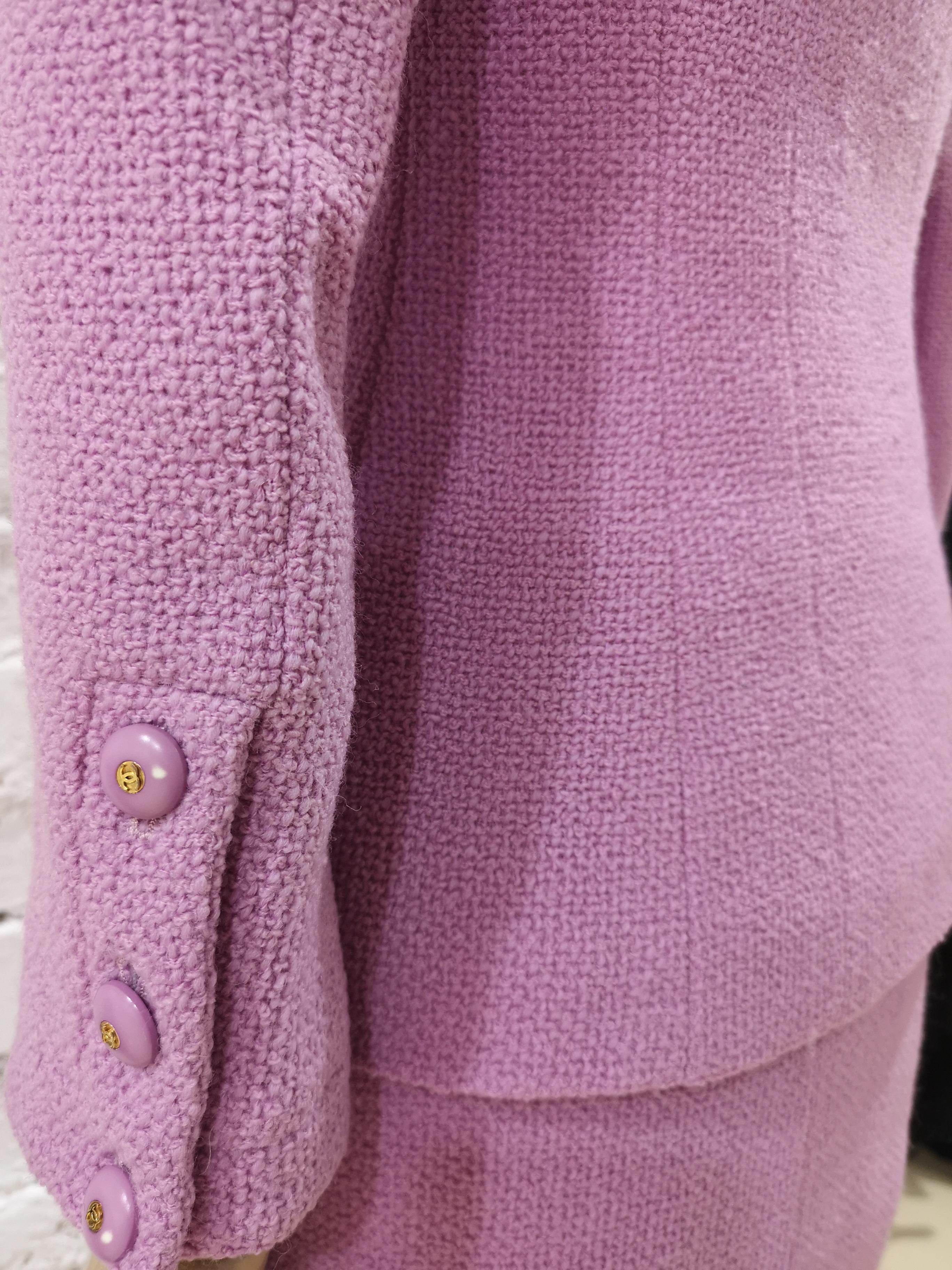 Chanel wisteria Wool Skirt Suit 7