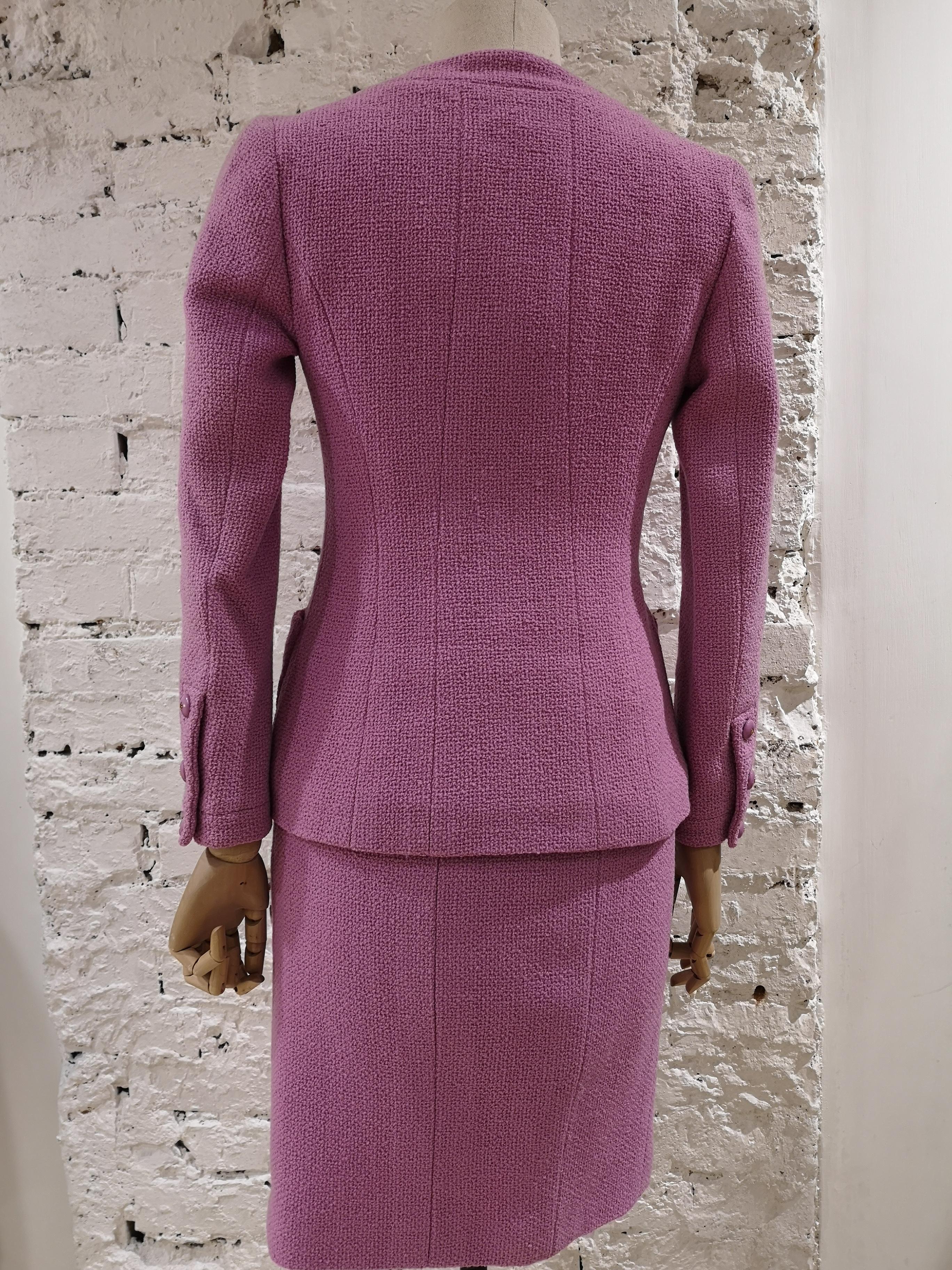 Chanel wisteria Wool Skirt Suit 3