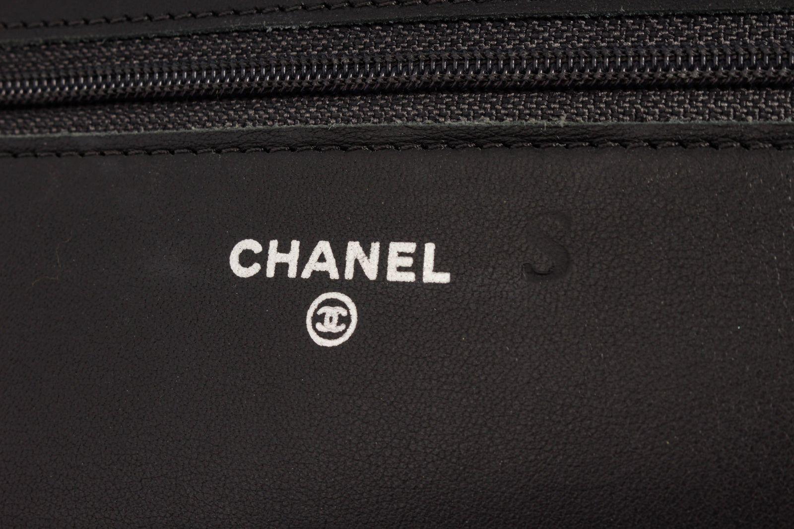 Chanel WOC Black Lambskin Leather Reissue Chain Wallet 1