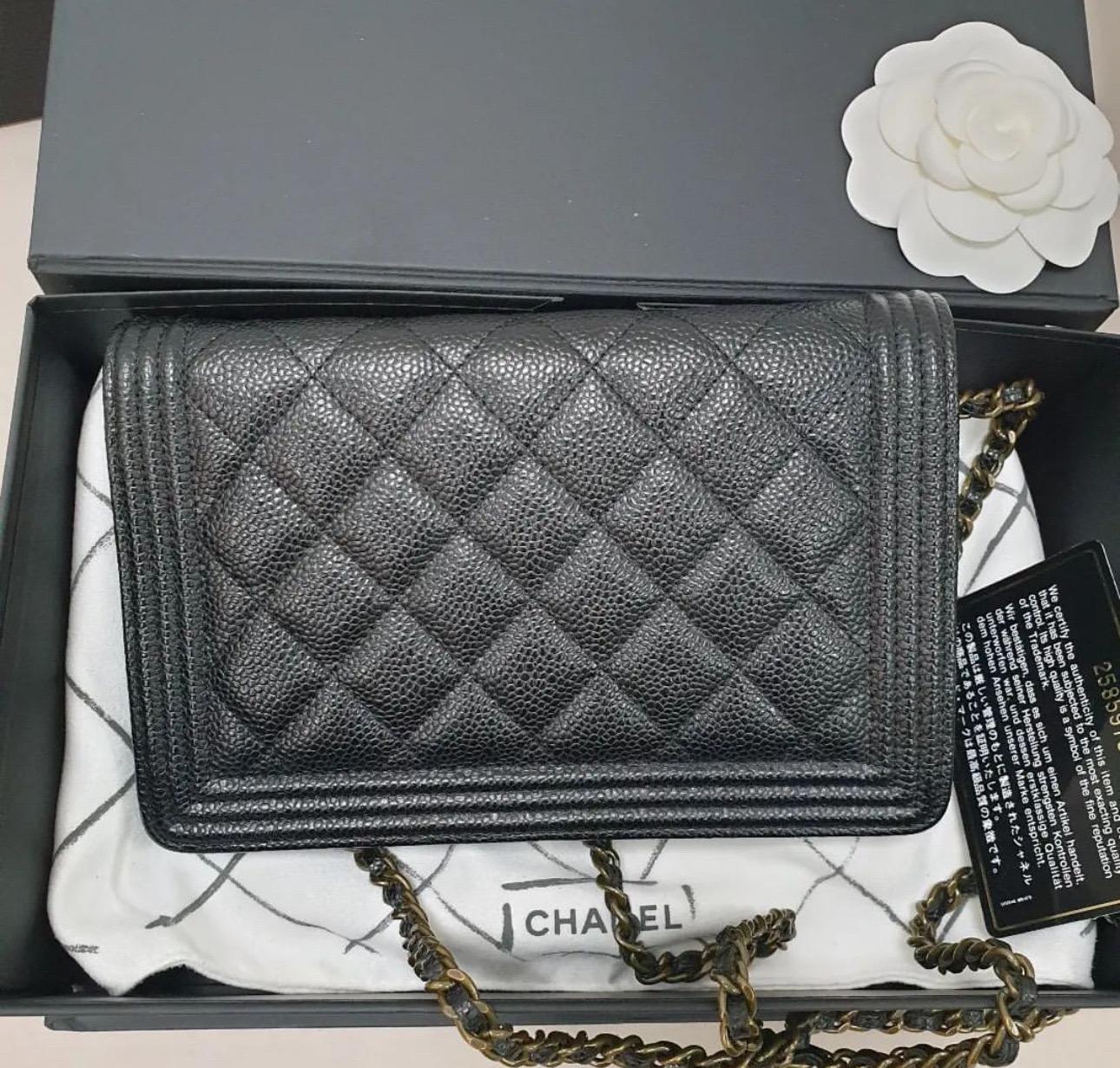 Chanel WOC Boy Black Caviar 2