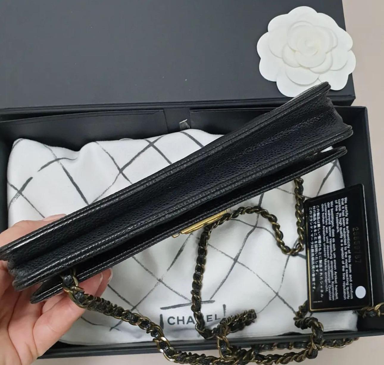 Chanel WOC Boy Black Caviar 4