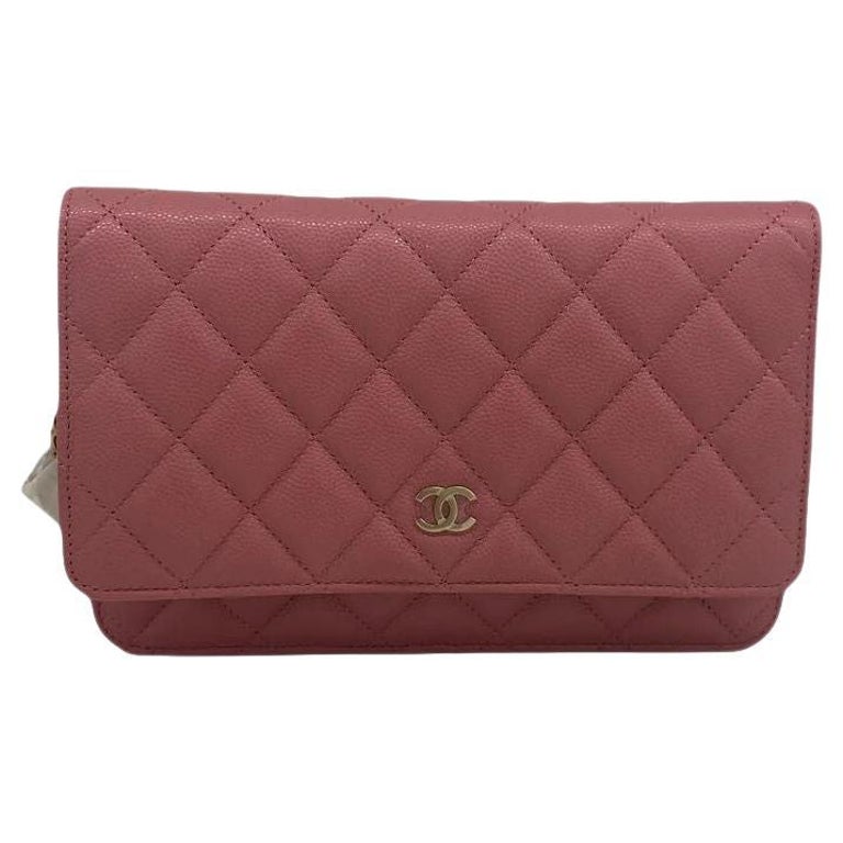 Chanel WOC Pink Caviar Leather For Sale at 1stDibs