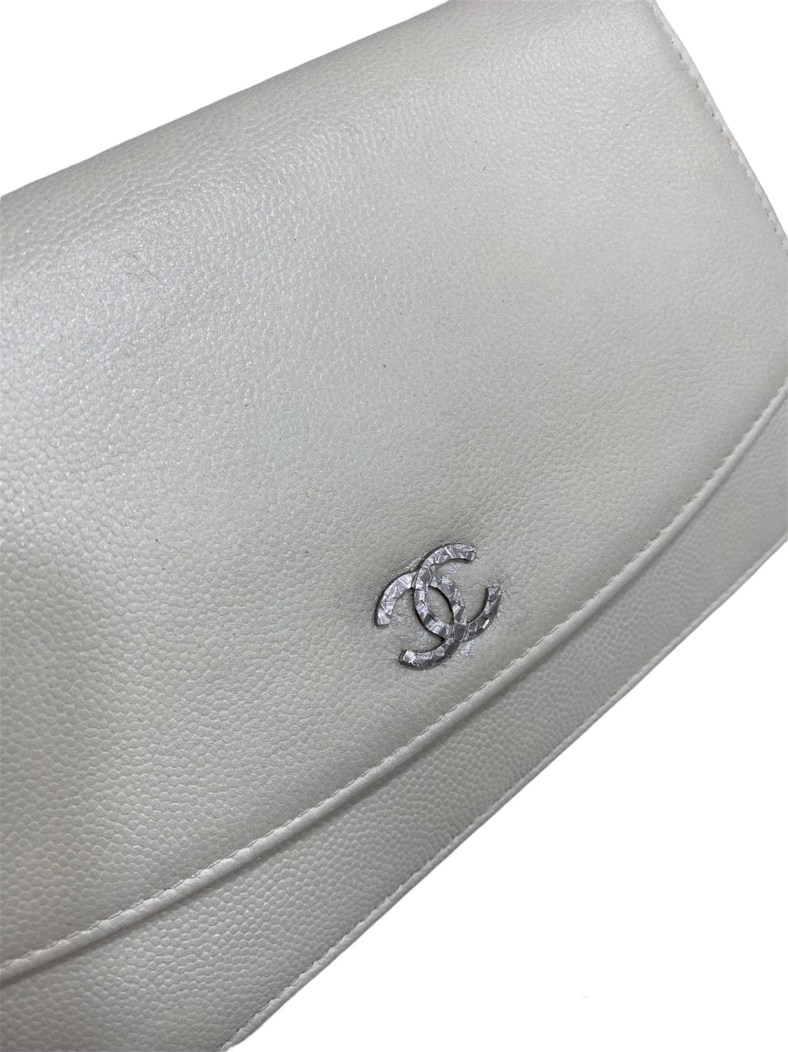 Chanel Woc White Shoulder Bag 1
