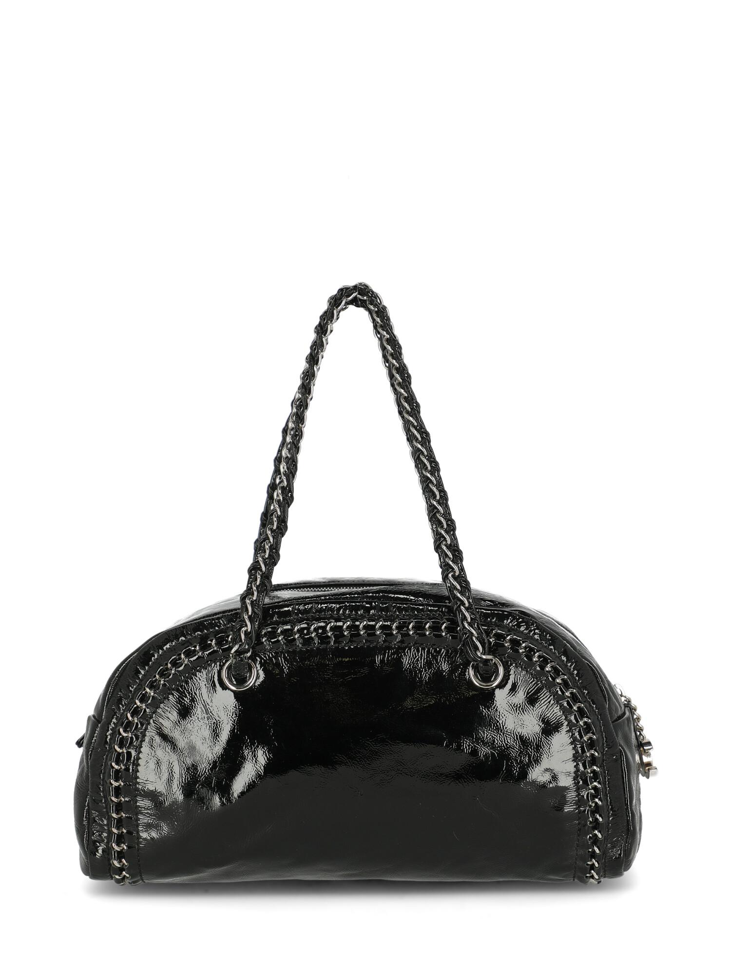 Women's Chanel Woman Handbag Black Leather For Sale