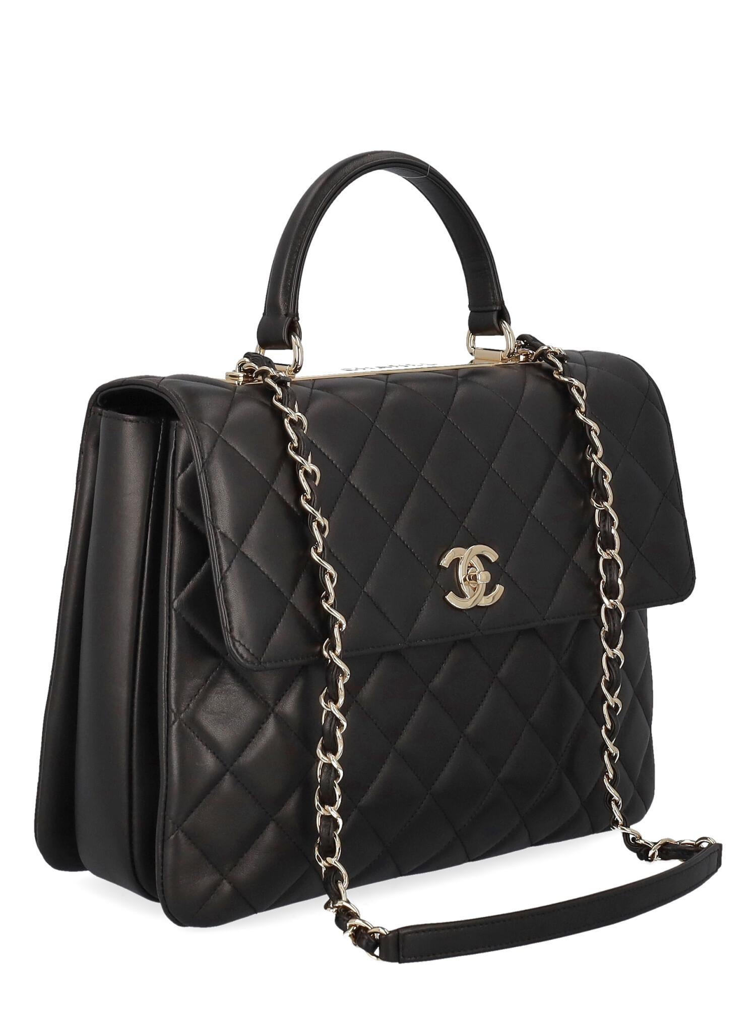 Chanel Women Shoulder bags Black Leather  In Excellent Condition For Sale In Milan, IT