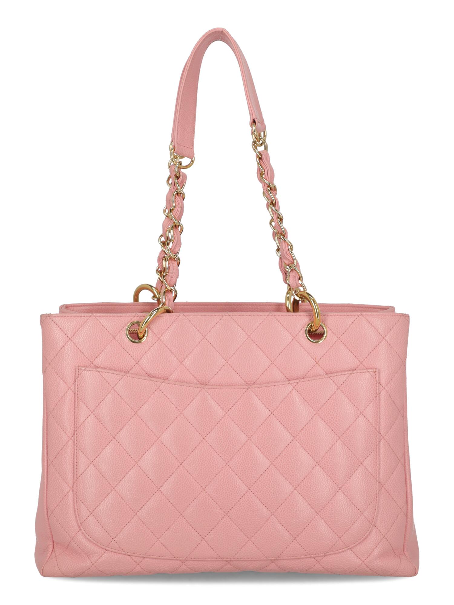 pink chanel shoulder bag