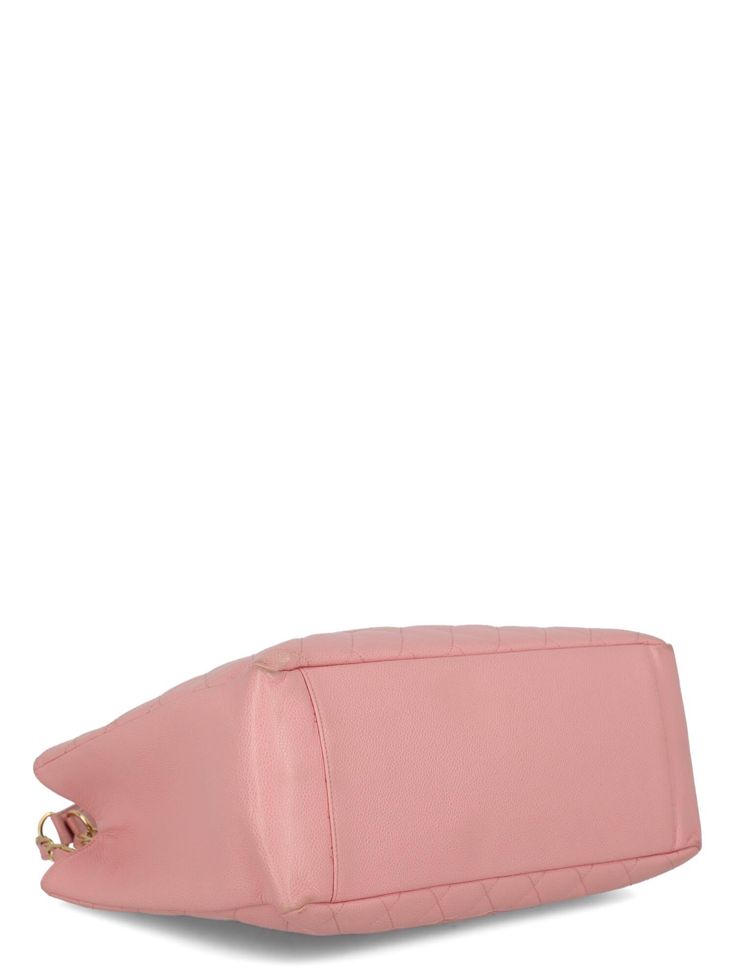chanel pink tote bag
