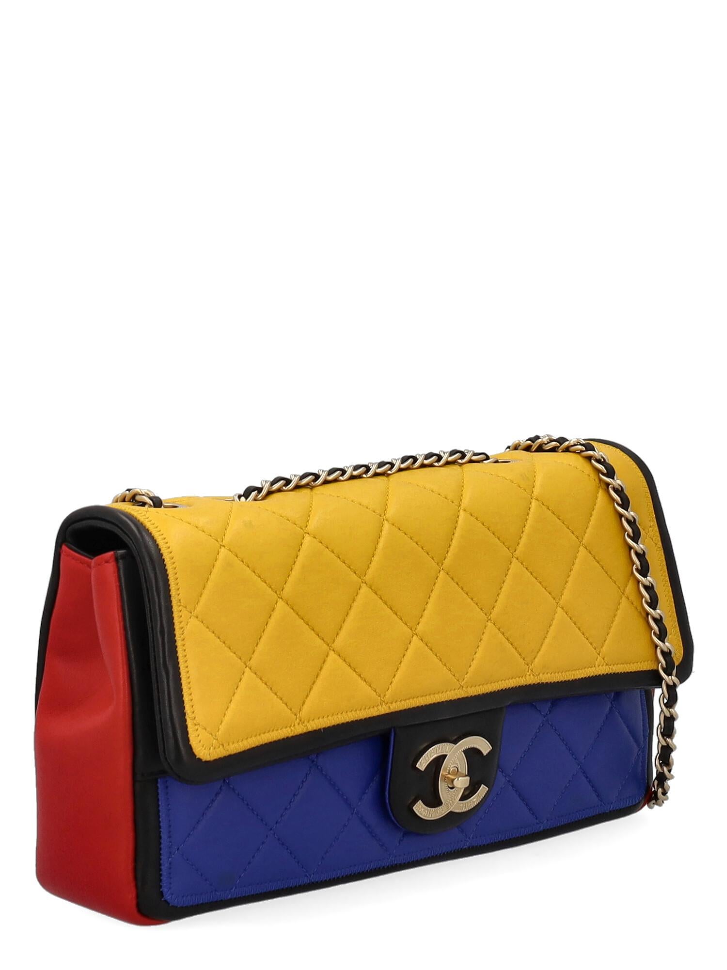 red and yellow purse