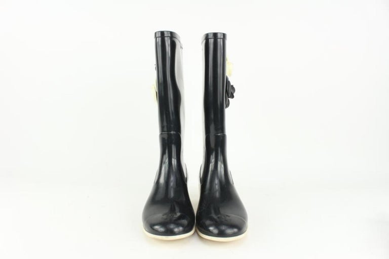 Wellington boots Chanel Black size 39 EU in Rubber - 38716439
