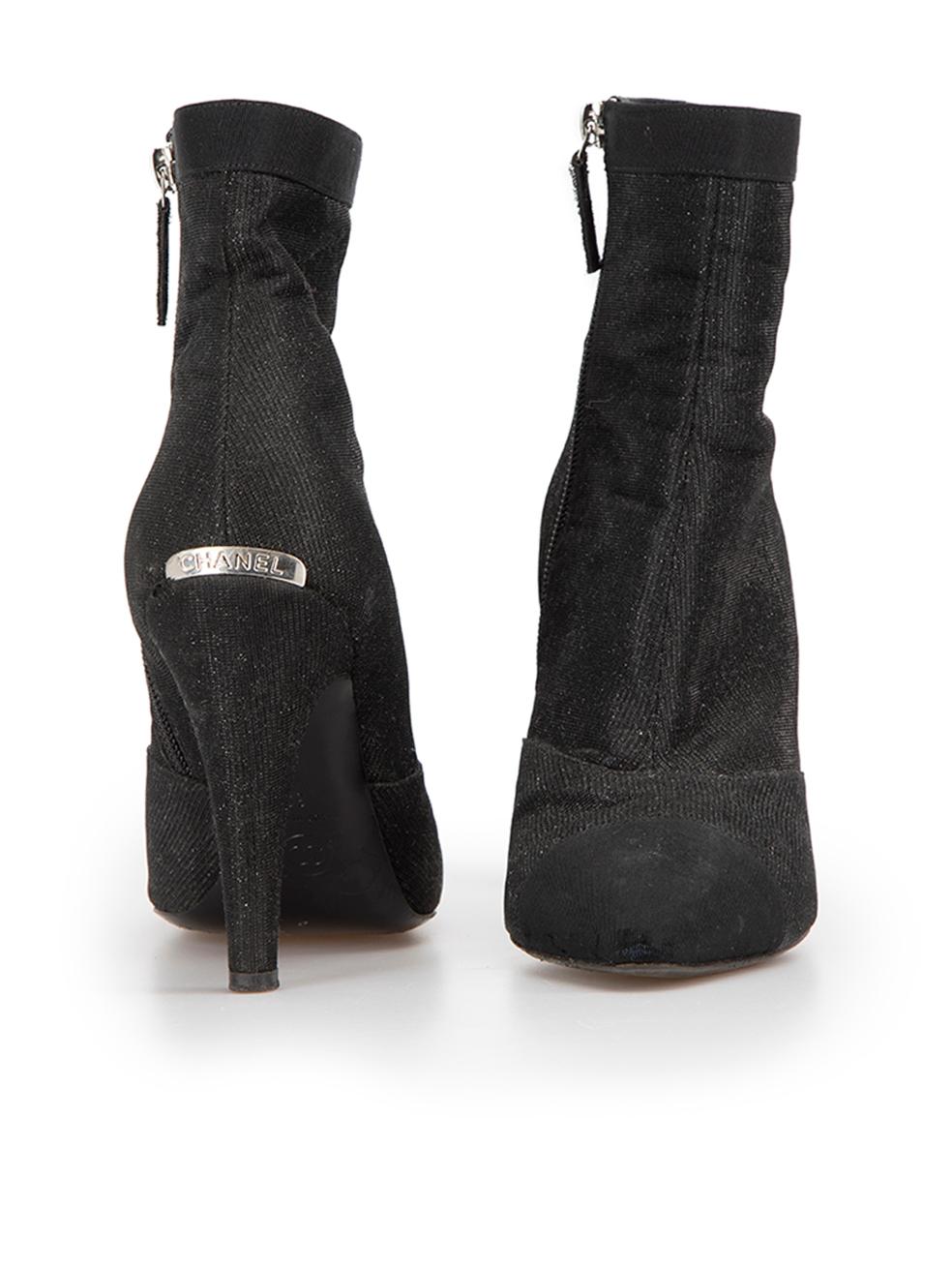 ladies black glitter boots