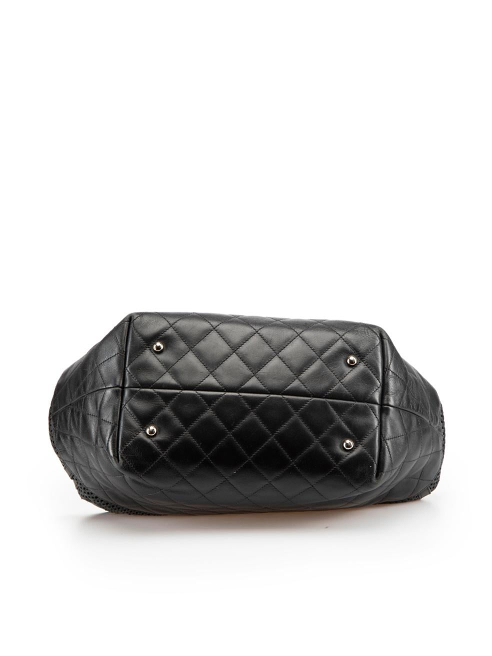 Chanel Women's Black Leather CC Up In The Air Tote For Sale 1