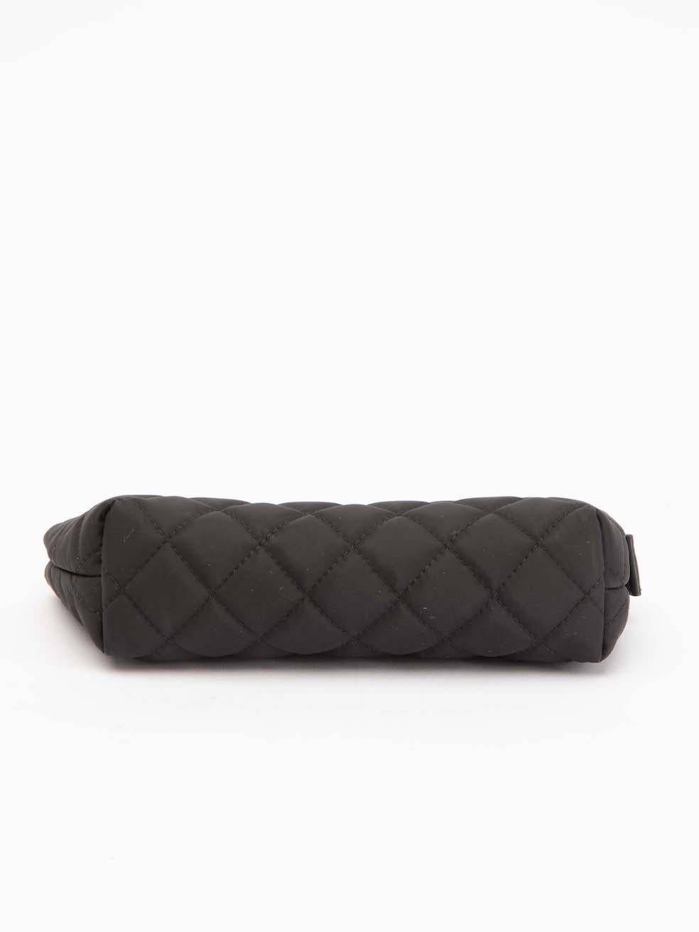 Chanel Women's Black Quilted CC Pouch 1