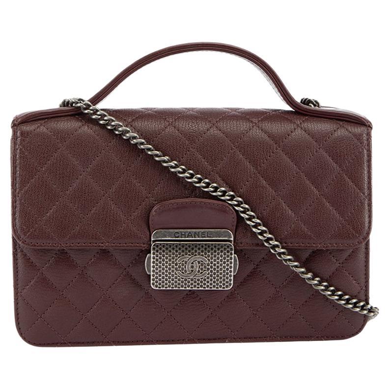 Chanel Women's Burgundy Mini University CC Flap Bag