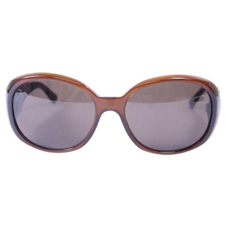 Chanel - Camellia Sunglasses - Vintage 2000s CHANEL Sunglasses Vintage Black White Camellia Flowers Oval  main image 4