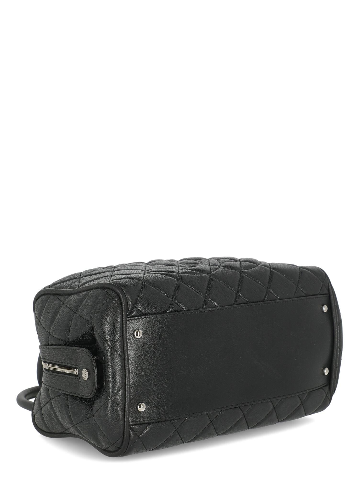 Chanel Women's Handbag Black Leather 2