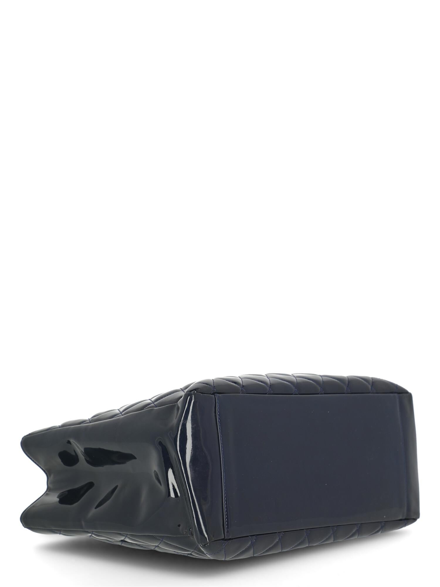 Chanel Women's Handbag Grand Shopping Tote Navy Leather 1