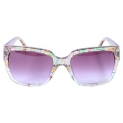 Chanel Damen Mehrfarbige Transparente CC-Sonnenbrille