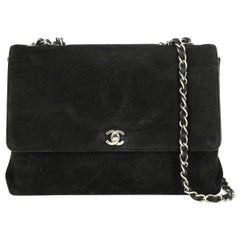 Chanel Women's Shoulder Bag Black Leather