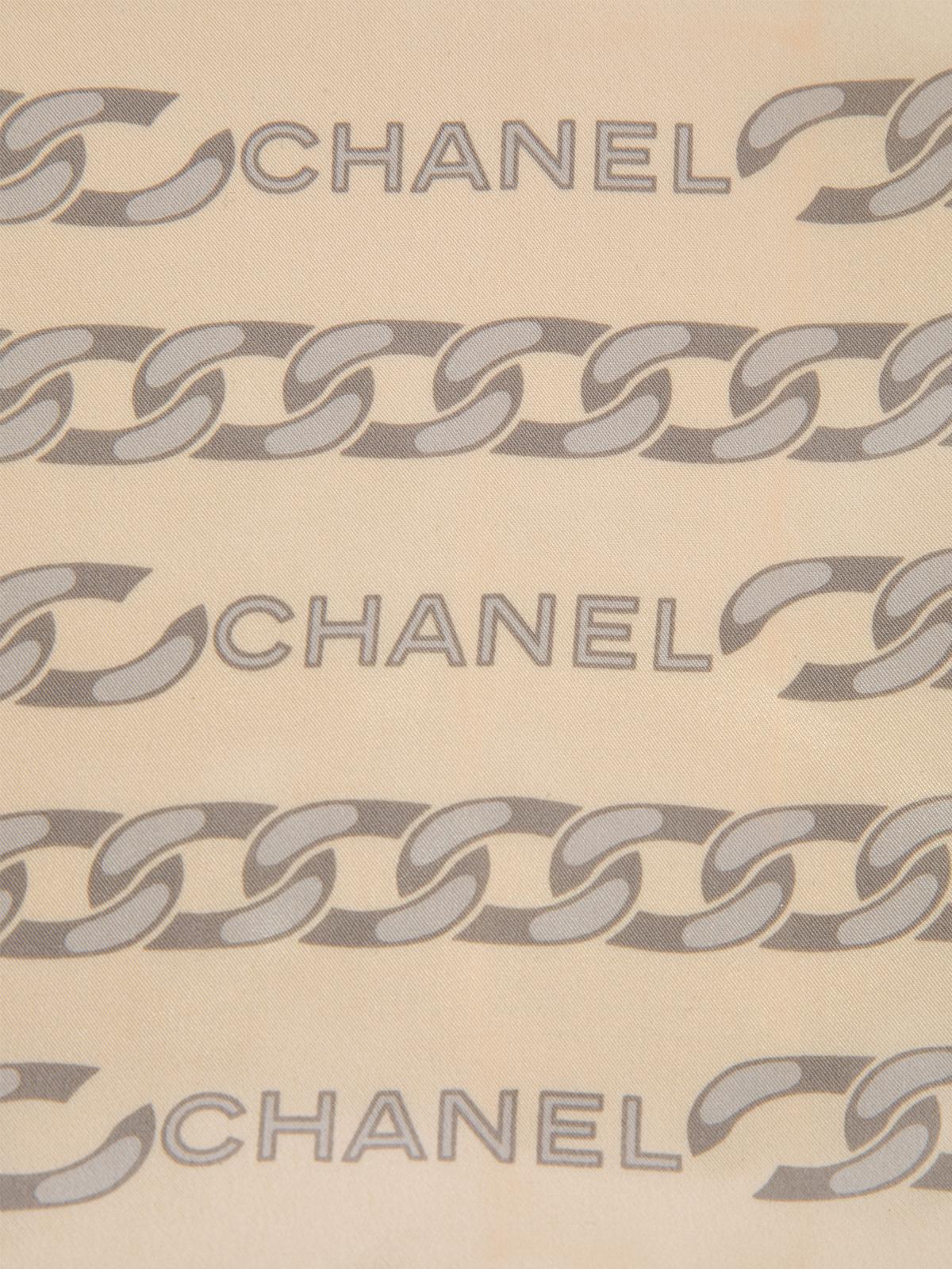 Chanel Women's Silk Chain Detail Narrow Scarf 1