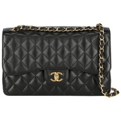 Chanel Women's Timeless Black Leather