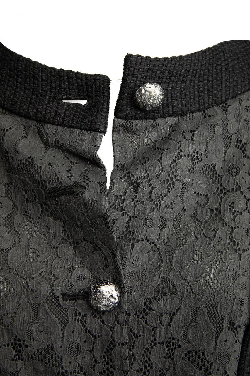 Chanel Women's Vintage Black Chanel Two Piece Suit 4