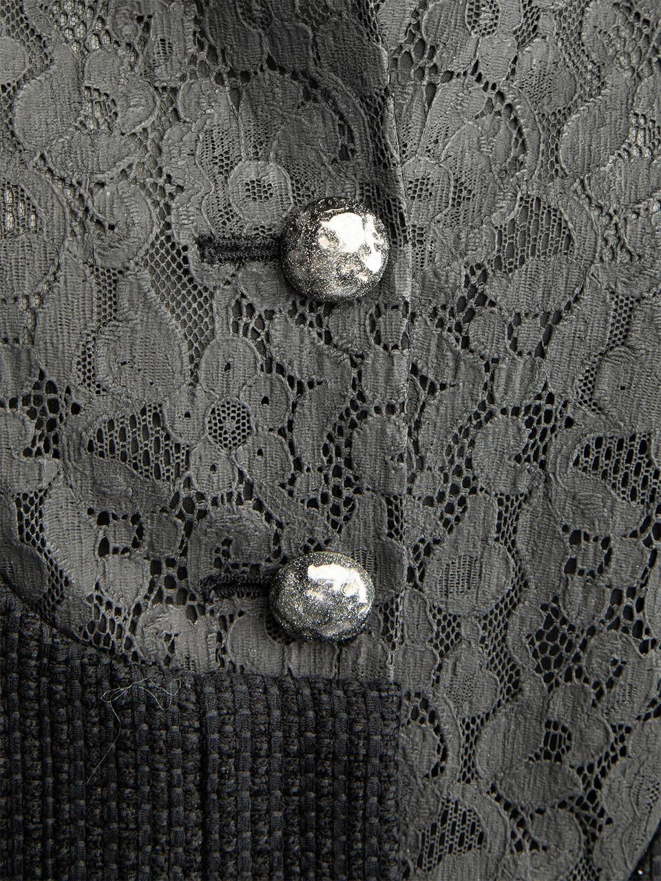 Chanel Women's Vintage Black Chanel Two Piece Suit For Sale 5