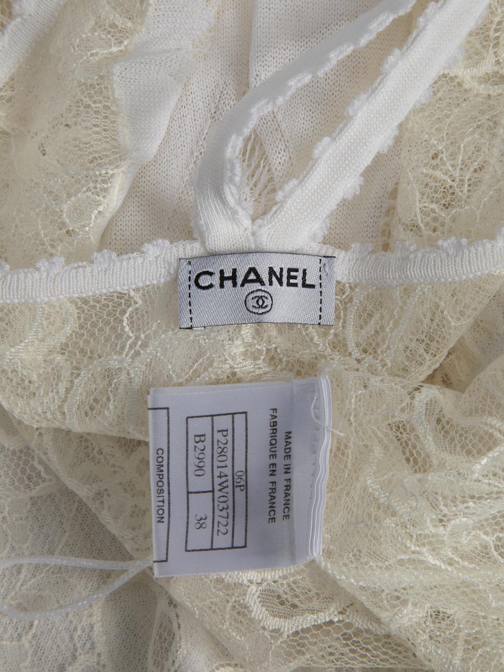Chanel Women's White SS 2006 Lace Panel Dress 1