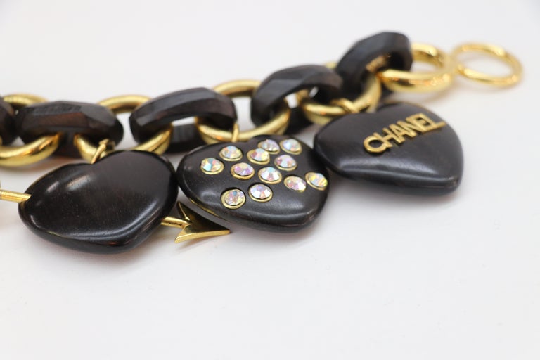 Chanel 2022 Heart Lock Charm Bracelet · INTO