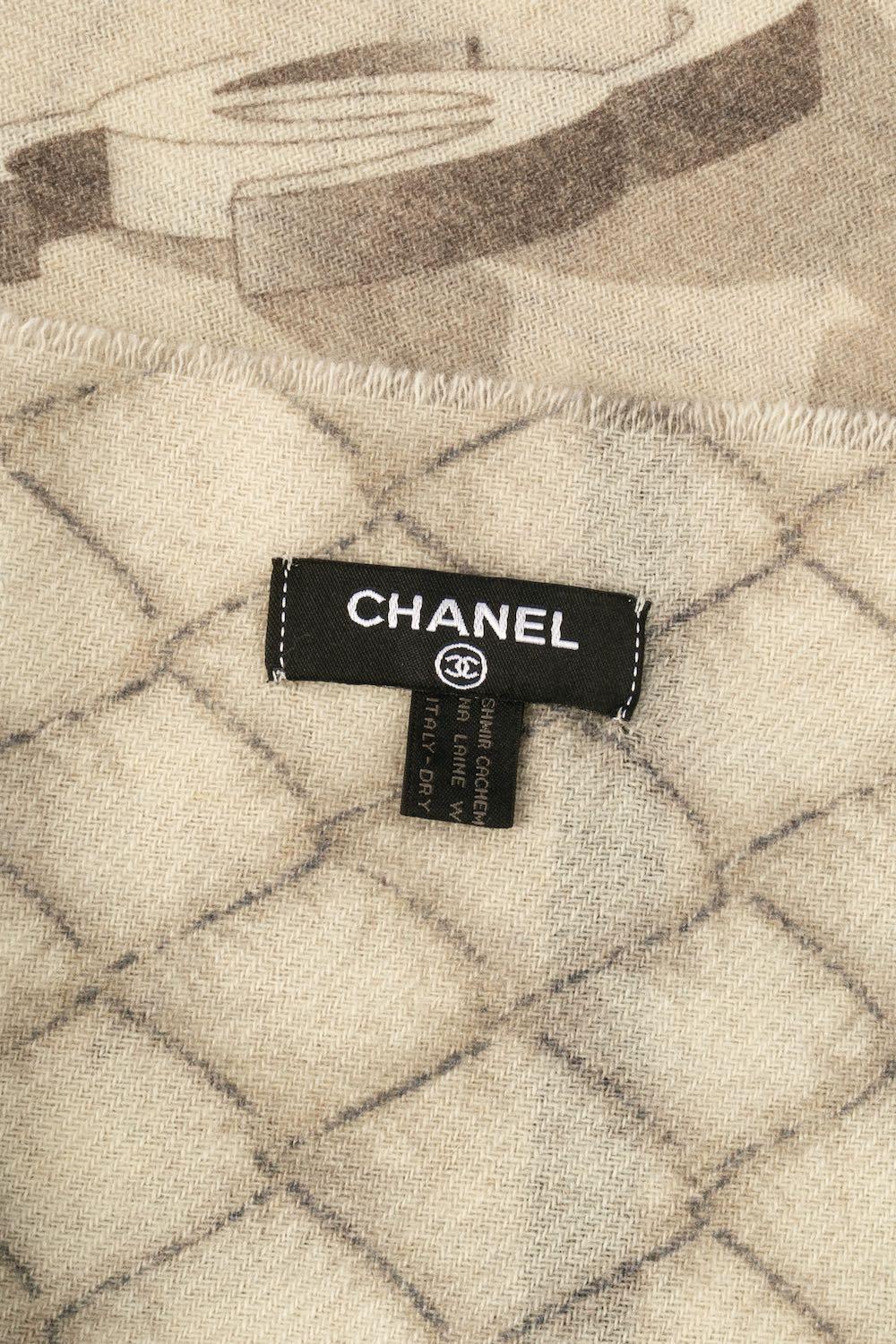 Chanel Wool and Cashmere Stole 3