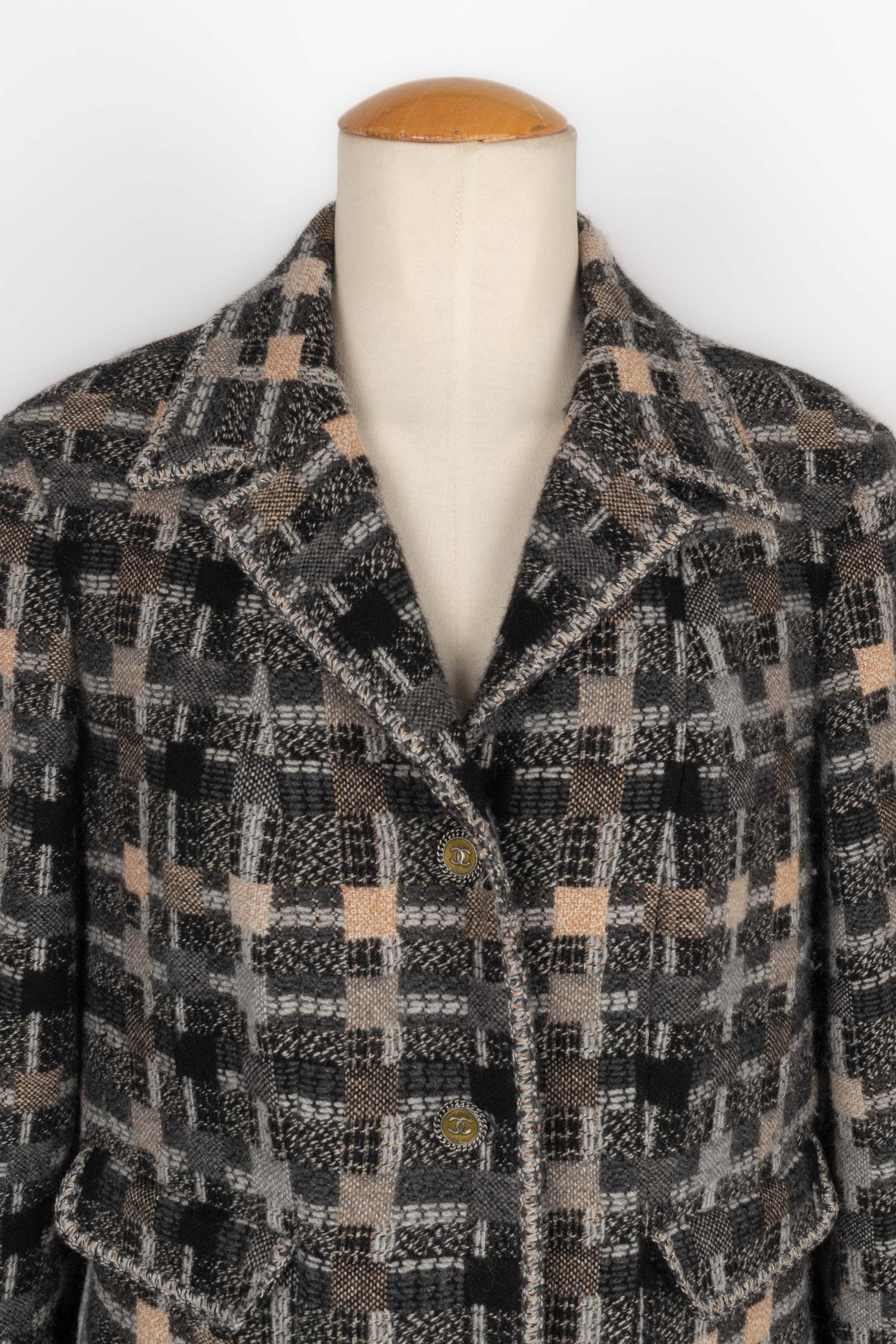 Women's Chanel Wool, Angora, and Cashgora Jacket, 2005 For Sale