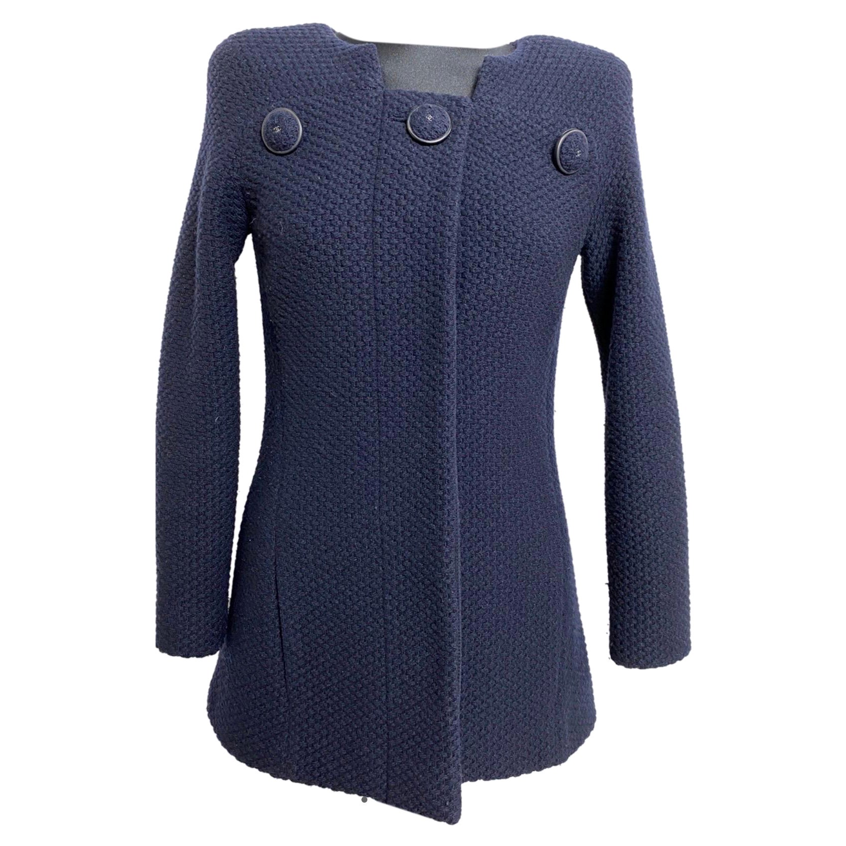 Giacca Chanel in lana blu