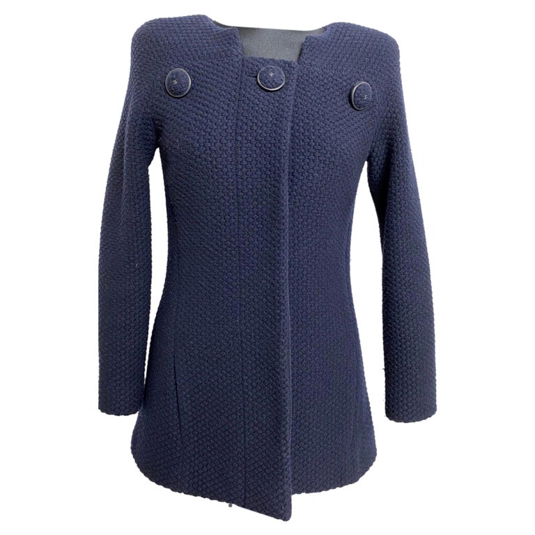 Giacca Chanel in lana blu in vendita su 1stDibs Italia giacca