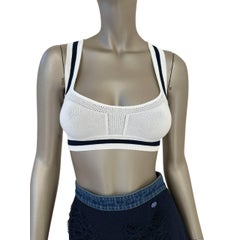 Chanel Wool Bra Top Cardigan Set Sz.34/36