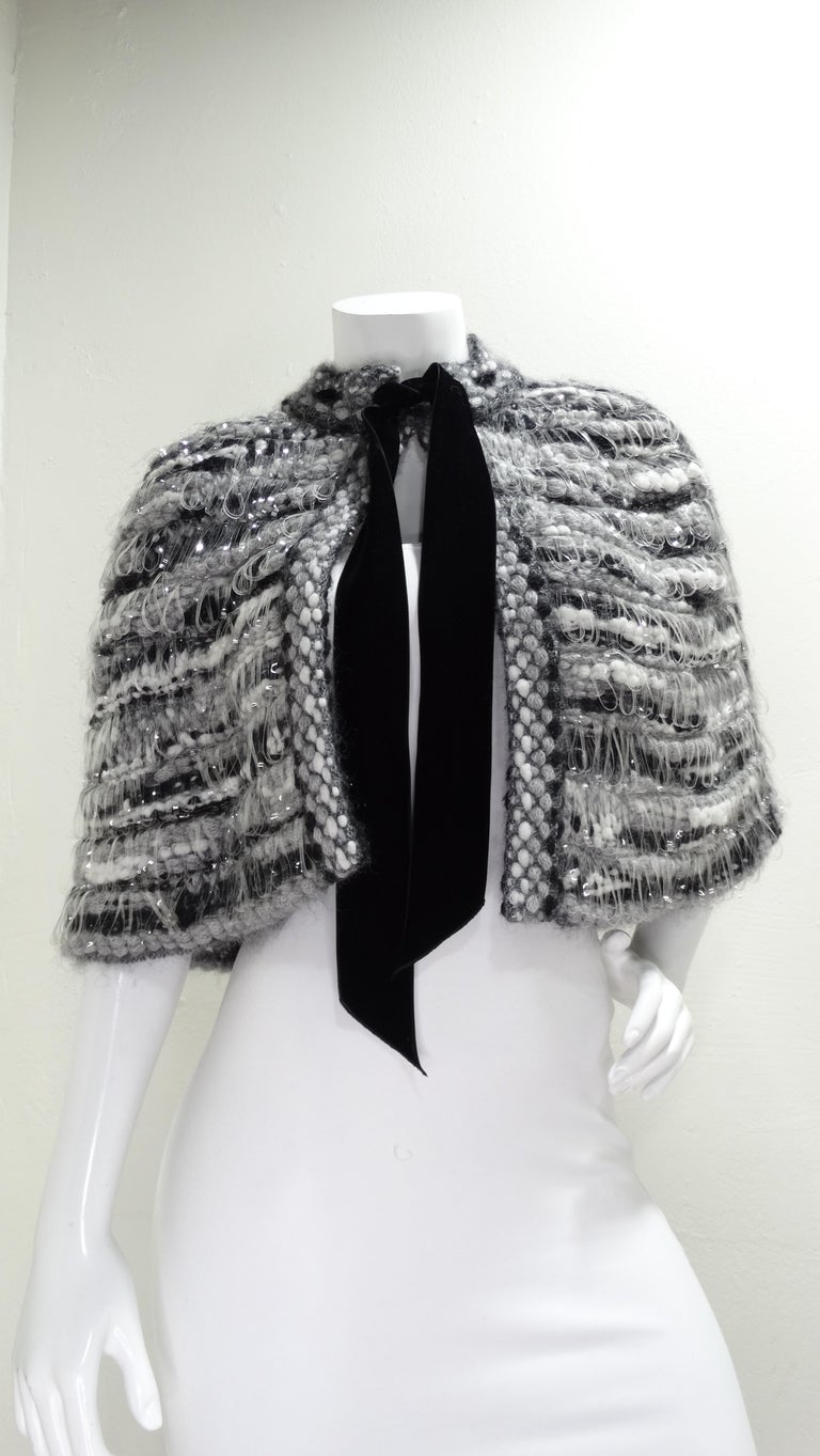Chanel Wool Cape Metiers d'Art Paris Rome Collection For Sale at