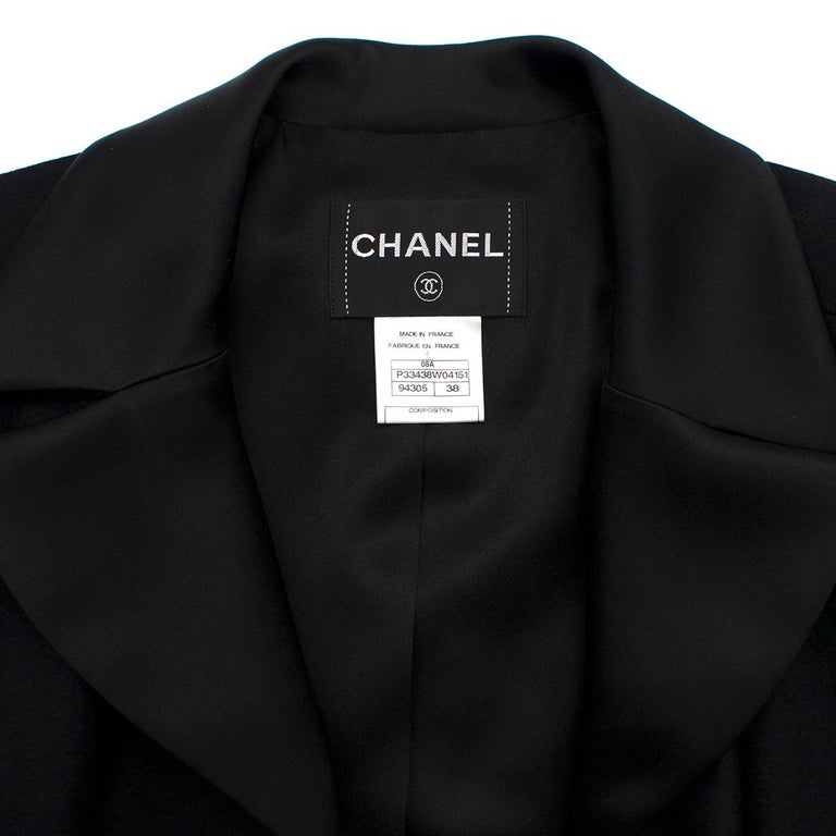 Chanel wool and cashmere-blend A-line coat FR 38 at 1stDibs
