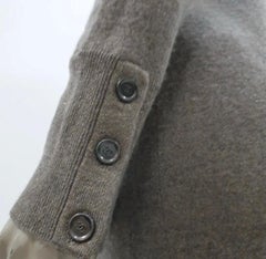 Chanel Wool Cashmere Lurex Knit CC Logo Buttons Sweater Dress