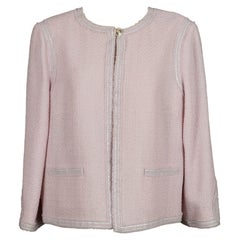 Chanel Wool Jacket in Pink with Silk Liningwith Chanel Wool Jacket in Pink with Silk Liningwith