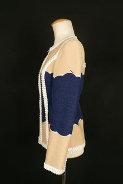Chanel Wool Jacket Sewn with Sequins