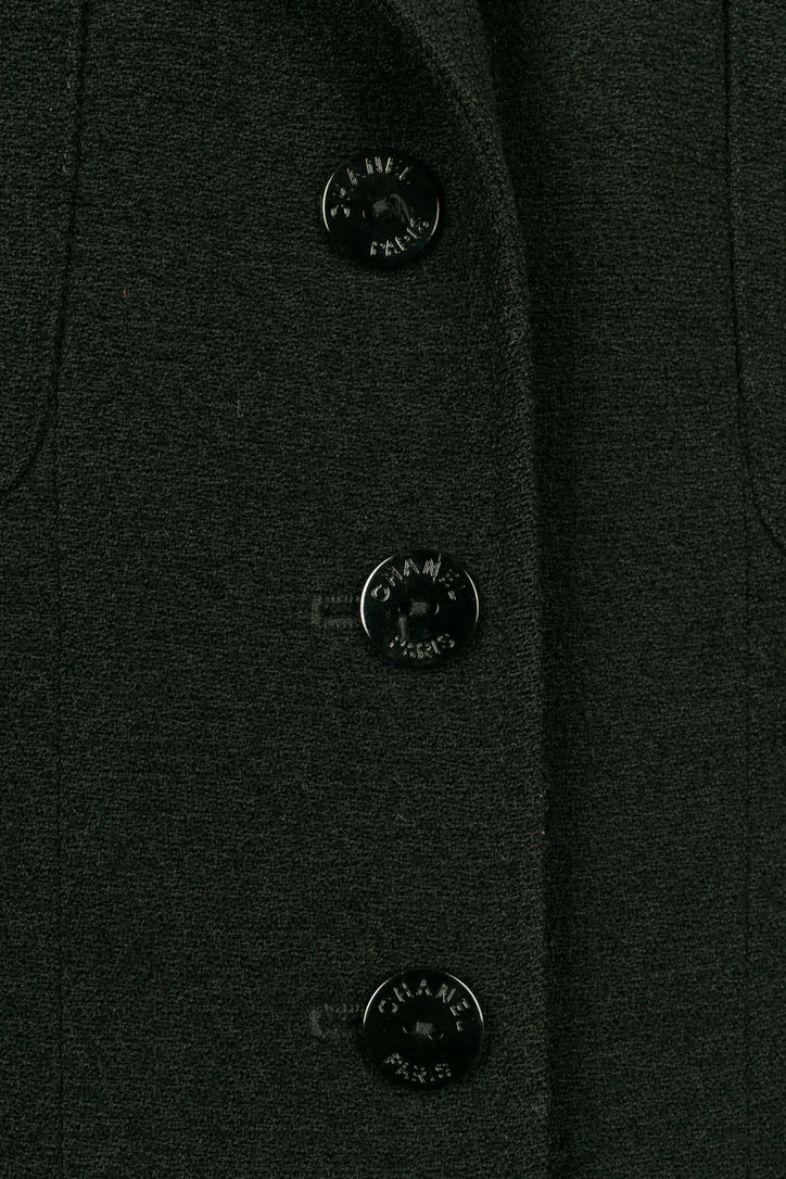 Chanel veste en laine avec doublure en soie Pour femmes en vente