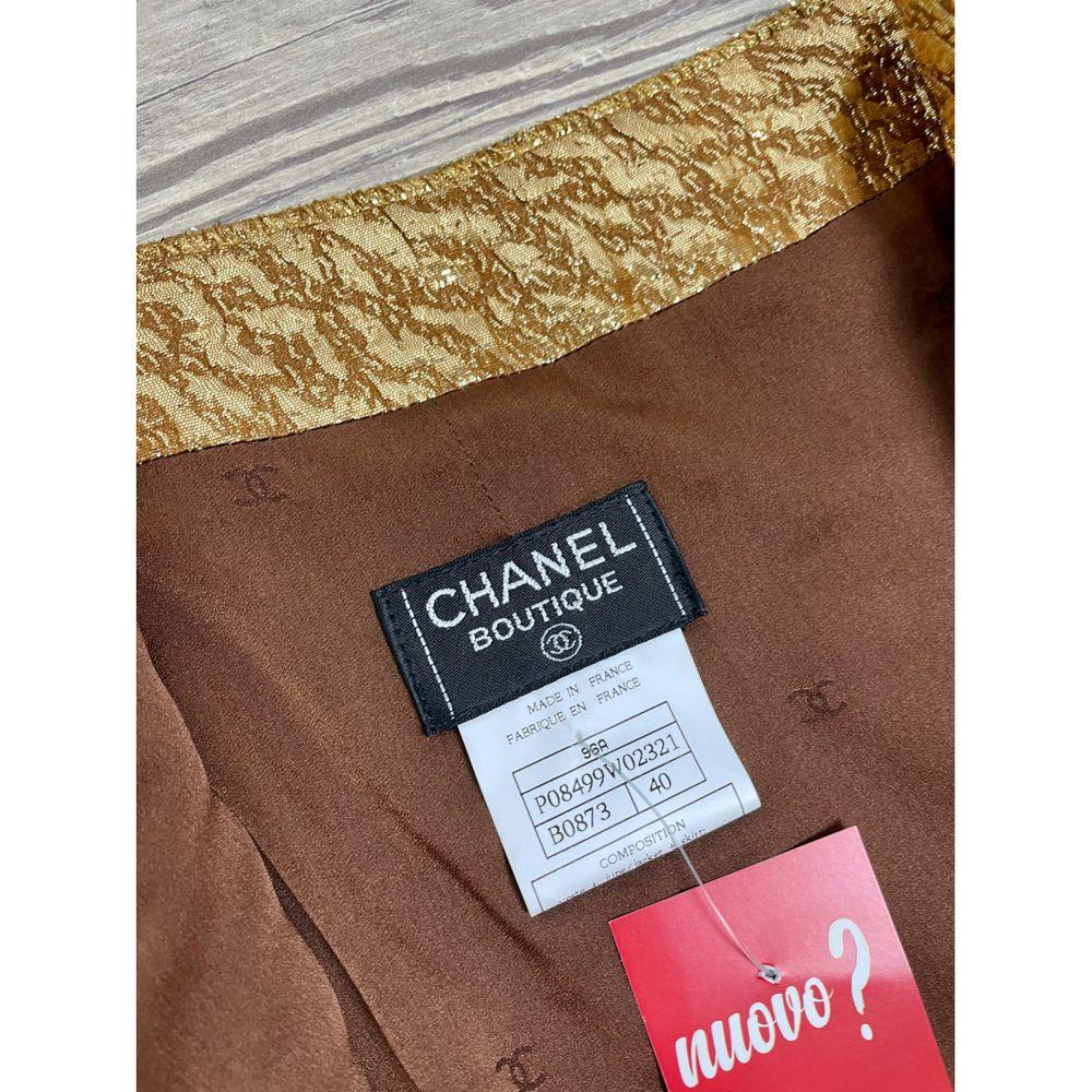 Chanel Wool Mid-Length Skirt in Brown In Good Condition For Sale In Carnate, IT