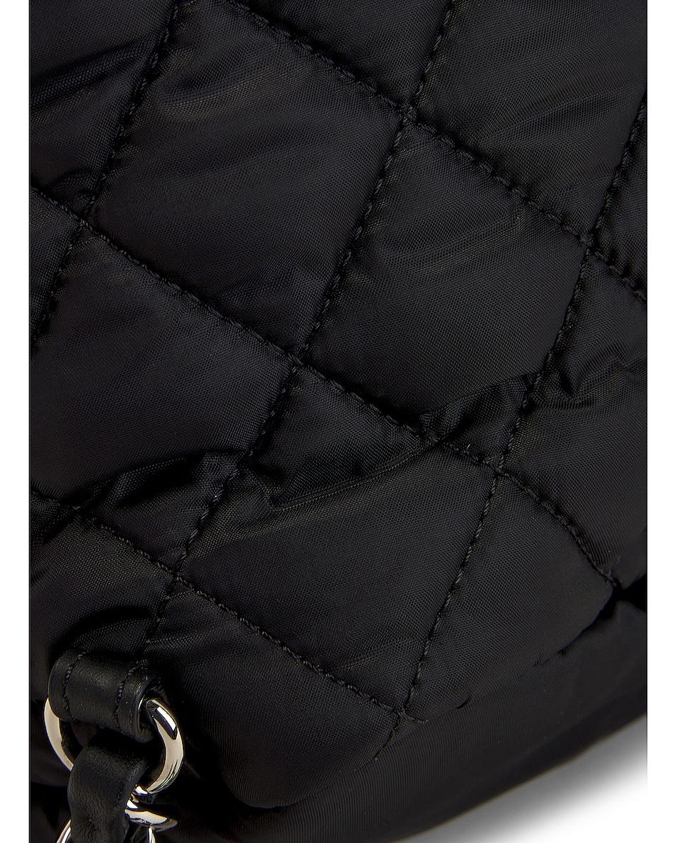 Chanel 2018 Shearling Wool Nylon Quilted Coco Neige Duma Black Backpack For Sale 2