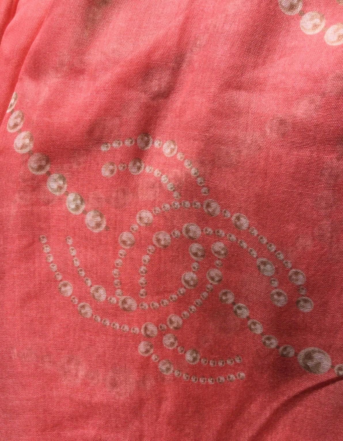 Chanel wool pink salmon Scarf 1